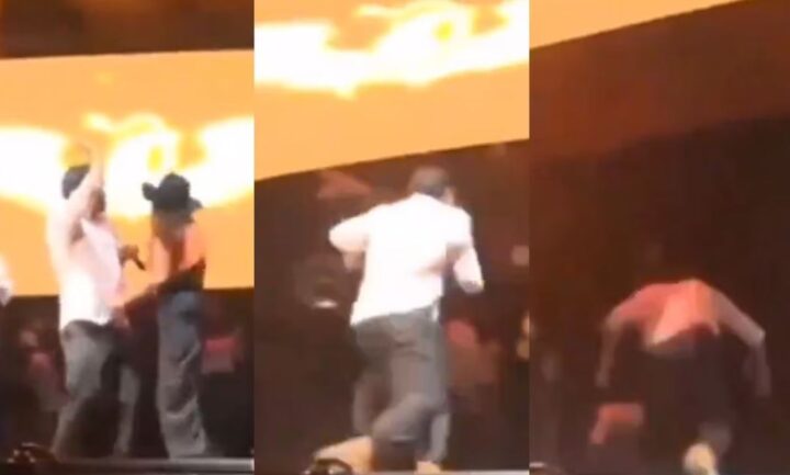 Así fue el momento exacto del colapso del pabellón en evento de MC (VIDEO)