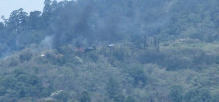 Grupo criminal "El Machete" incendia casas en comunidad de Pantelho