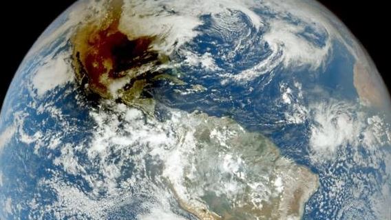NOAA capta imágenes del eclipse solar anular desde el espacio