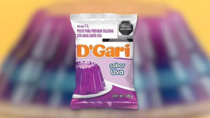 Profeco alerta sobre gelatina D'Gari sabor uva: contiene colorante cancerígeno
