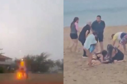 Tres menores heridos por rayo en Playa Contones, Puerto Rico
