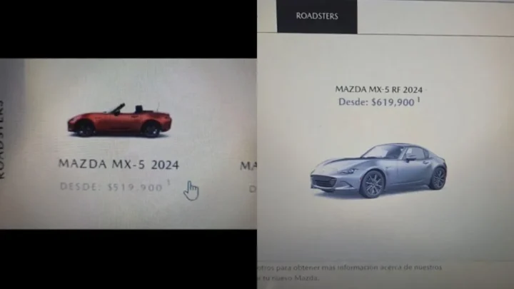 Error en página de Mazda muestra auto a 500 pesos y joven pide que le respeten el precio