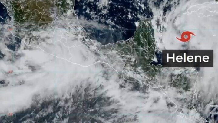 Helene se intensifica: Prevén lluvias torrenciales en el sureste de México