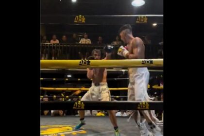 Peleador de MMA es expulsado de por vida tras noquear a su rival con una patada en su debut de boxeo (VIDEO)