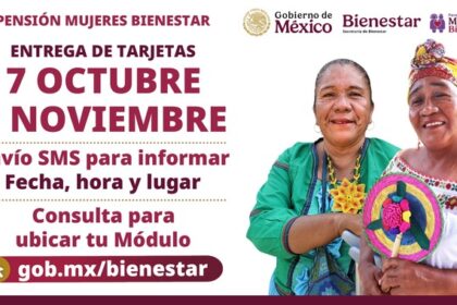 Pensión Mujeres Bienestar: entrega de tarjetas inicia el 7 de octubre